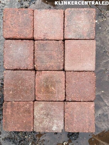 1.000m2 rood bruin betonklinkers koppelstones bkk bss oprit, Tuin en Terras, Bij dit gebruikte product niet meer te achterhalen.