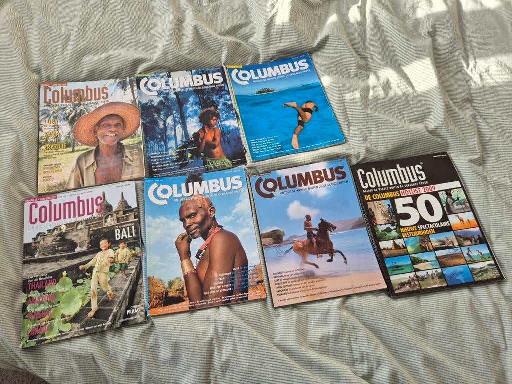 7 Columbus Tijdschriften - Reis Inspiratie, Ophalen, Gelezen, Overige typen
