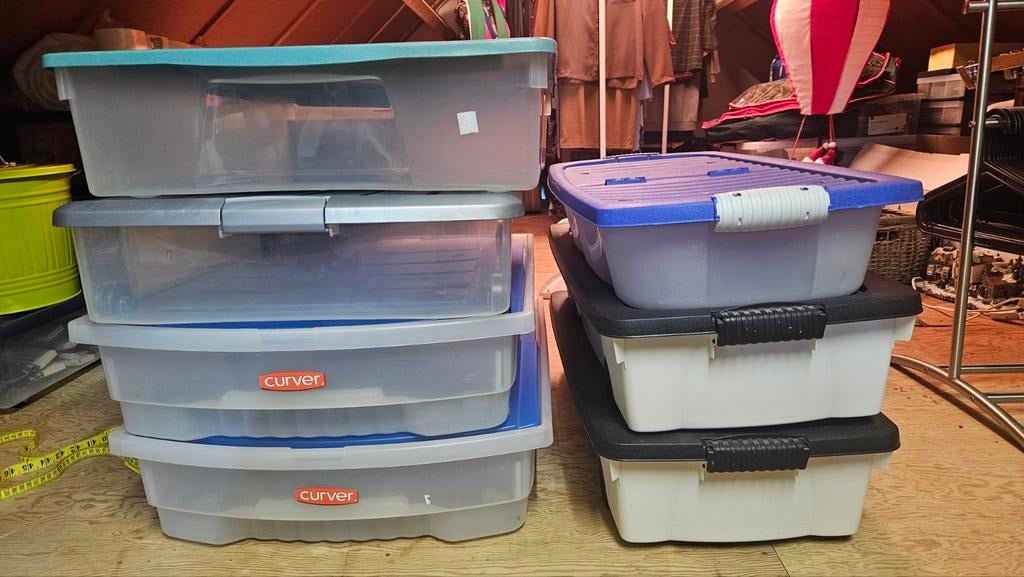 Opbergboxen / Bedrollerboxen, Doe-het-zelf en Verbouw, Kratten en Dozen, Ophalen, 60 cm of meer, Minder dan 35 cm, Doos