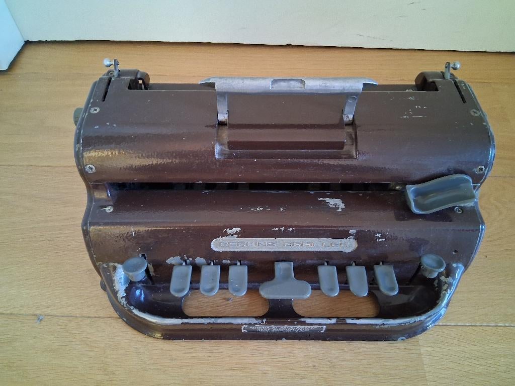 Perkins braille typemachine, vintage, 1951, Diversen, Ophalen, Gebruikt