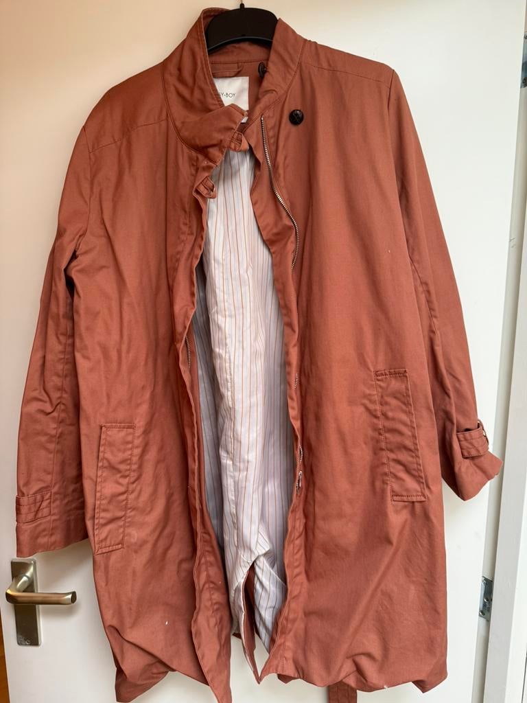 Sissy-boy jas trenchcoat L terracota lange jasje, Ophalen of Verzenden, Zo goed als nieuw