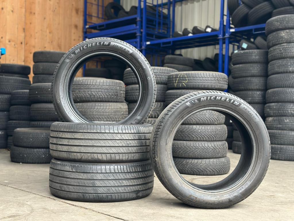 4x 235-50-19 michelin primacy dot22 6mm zgan €350,- all in, Auto-onderdelen, Banden en Velgen, Band(en), Zomerbanden, 19 inch