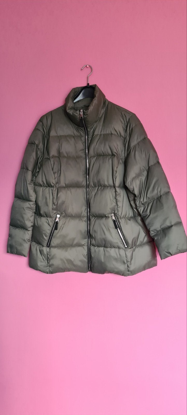 Mooi gewatteerd khaki groen sportief jack Maat XL, Ophalen of Verzenden