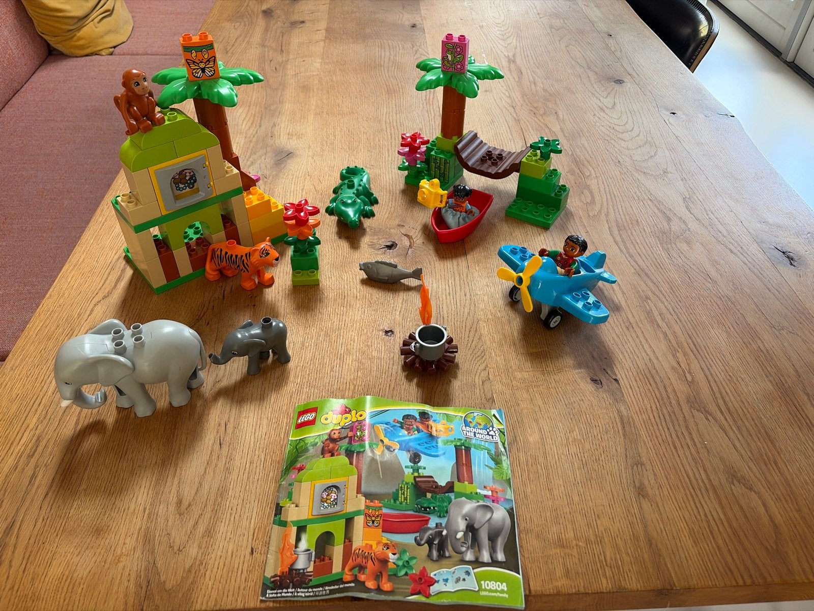 LEGO Duplo 10804 Jungle Avontuur Set, Ophalen of Verzenden, Gebruikt, Overige merken
