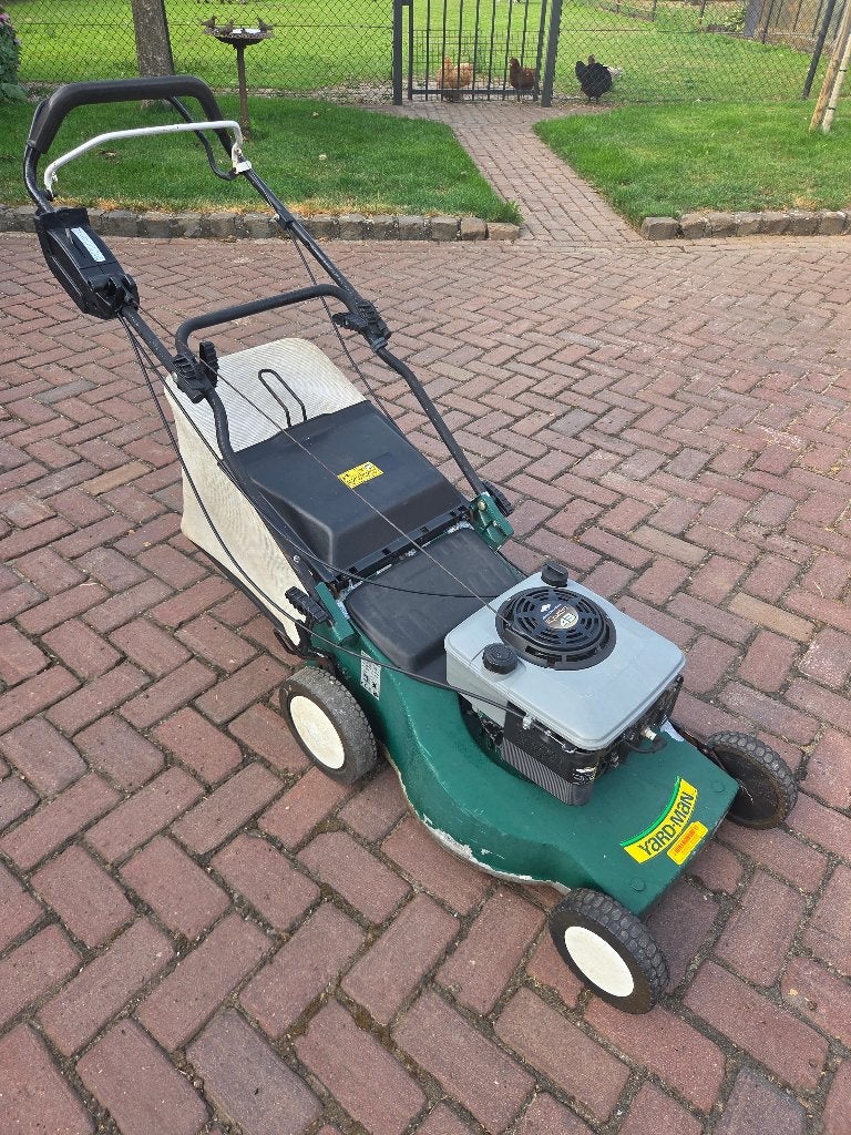 grasmaaier, Ophalen, Cirkelmaaier, Gebruikt, Opvangbak