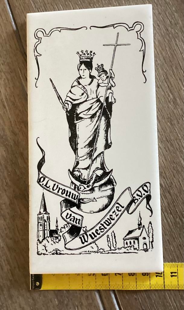 Religieuze tegel ,mooi! Zie mijn overige advertenties, Antiek en Kunst, Ophalen of Verzenden
