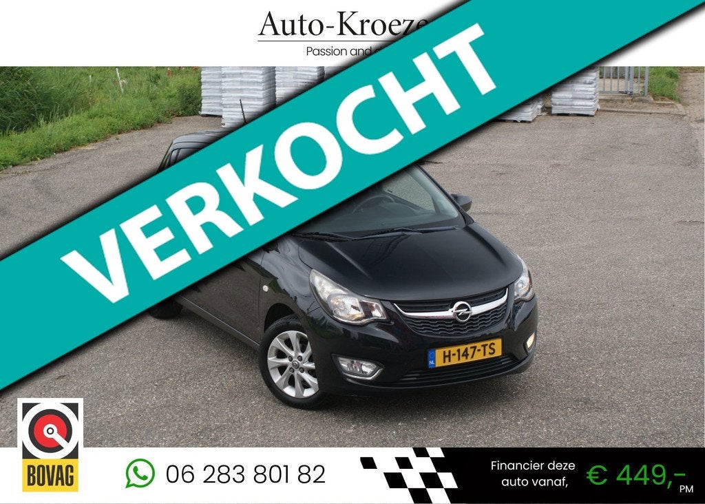 Opel KARL 1.0 ecoFLEX Innovation | Airco | Half leder | Crui, Voorwielaandrijving, 839 kg, Gebruikt, Automatische klimaatregeling