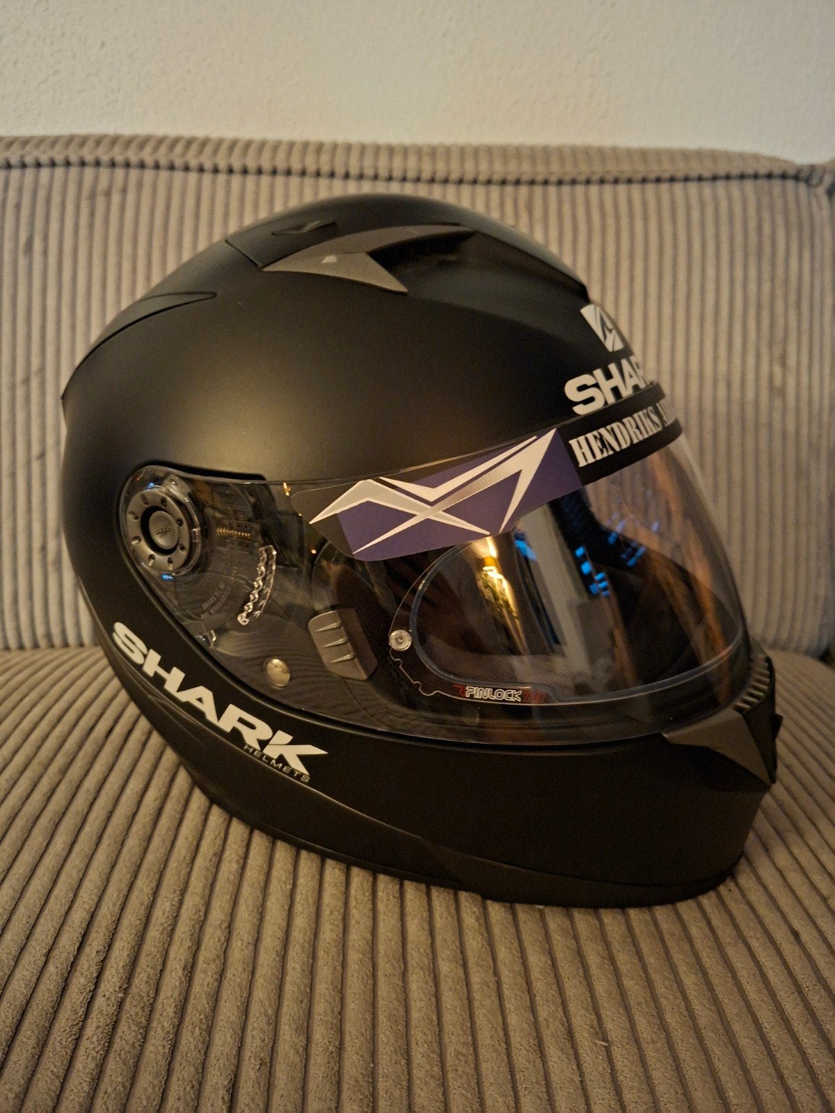 Shark S900 zgan met ingebouwd zonnevizier, XS, Shark, Ophalen of Verzenden, Integraalhelm