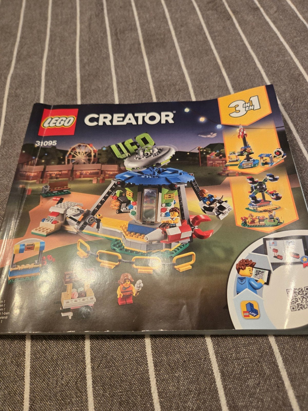 LEGO Creator 31095 Kermis Carrousel UFO Attractie, Ophalen of Verzenden, Zo goed als nieuw, Overige merken