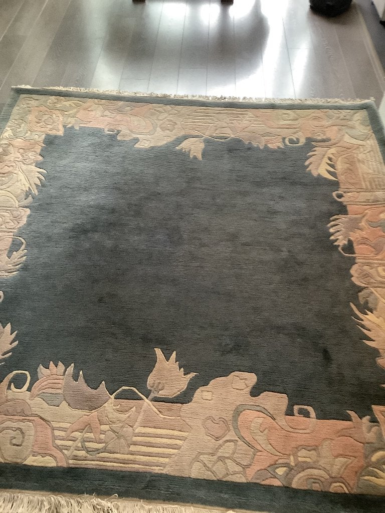 Vierkant vloerkleed met oosters patroon 248x248 cm, Huis en Inrichting, Ophalen, Gebruikt, Vierkant, 200 cm of meer