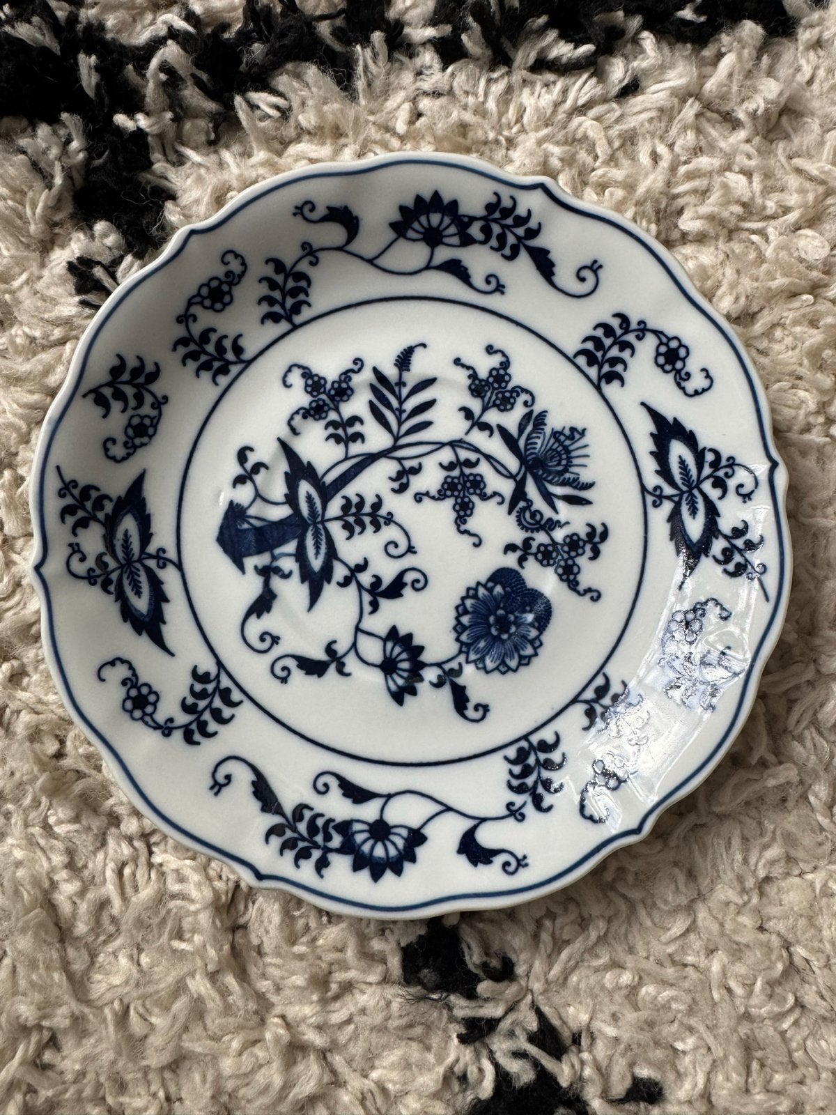 Blue Danube porseleinen schotel met blauw-wit patroon, Ophalen of Verzenden