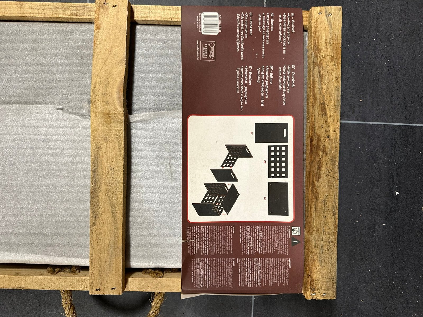 Nieuwe vuurkorf in doos - Fancy Flames, Ophalen of Verzenden, Nieuw, Vuurkorf