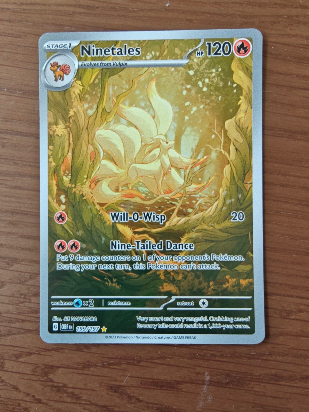 Ninetales 199, Ophalen of Verzenden, Zo goed als nieuw, Losse kaart