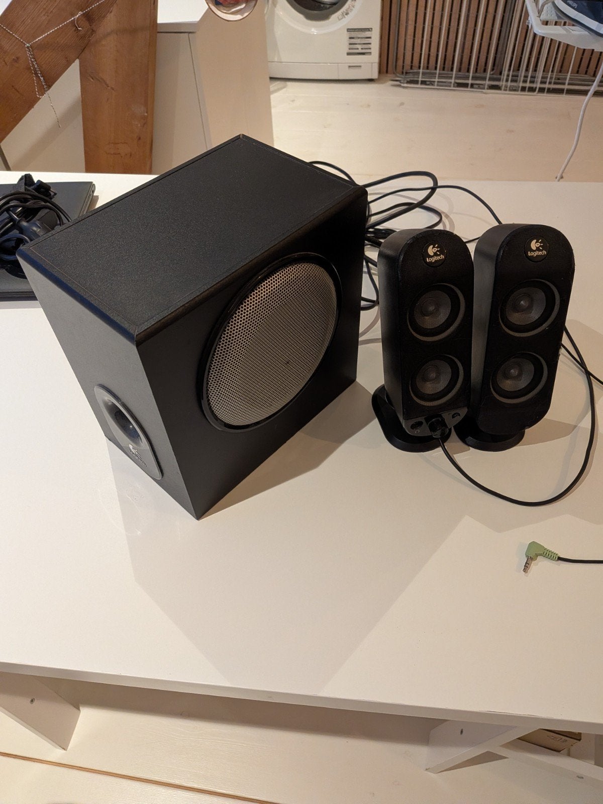 Logitech X-230 2.1 Luidsprekerset met Subwoofer, Ophalen of Verzenden, Gebruikt, Audiokanaal 2.1, Logitech