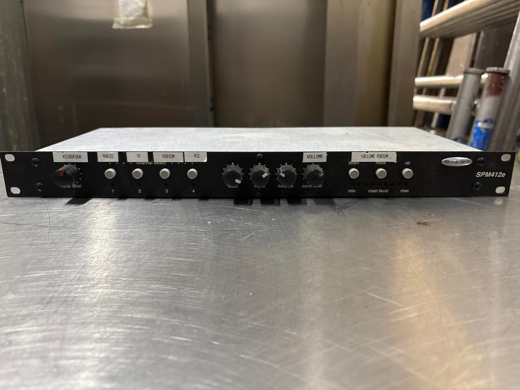 Biamp SPM412e professionele zone-mixer/voorversterker, Muziek en Instrumenten, Mengpanelen, Ophalen, Gebruikt, Minder dan 5 kanalen