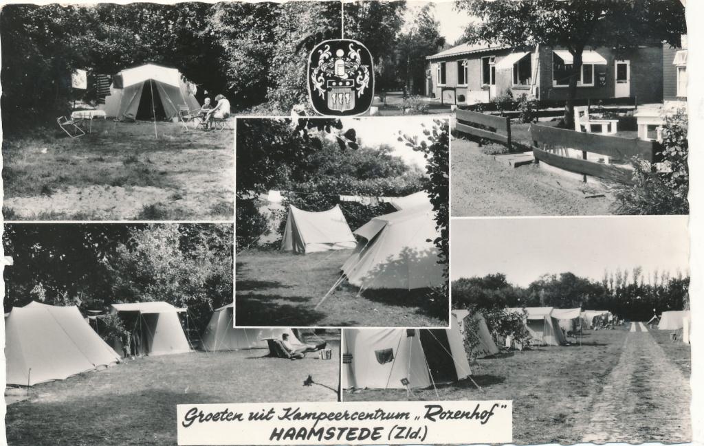 9564 Haamstede Groeten uit Kampeercentrum rozenhof, Ophalen of Verzenden, 1940 tot 1960, Zeeland