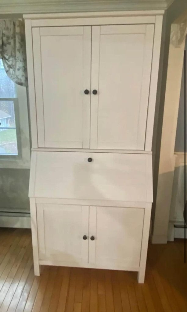 Witte IKEA Hemnes Secretaire / Bureau in goede staat, Ophalen of Verzenden, Zo goed als nieuw