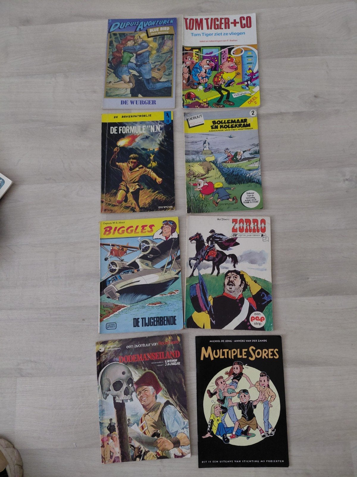 Diverse stripboeken collectie: Dupuis, Tom Tiger, Biggles, Boeken, Stripboeken, Ophalen of Verzenden