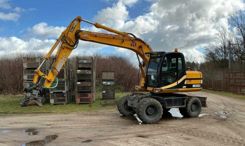 2008 JCB JS145W Banden graafmachine, Ophalen, Graafmachine