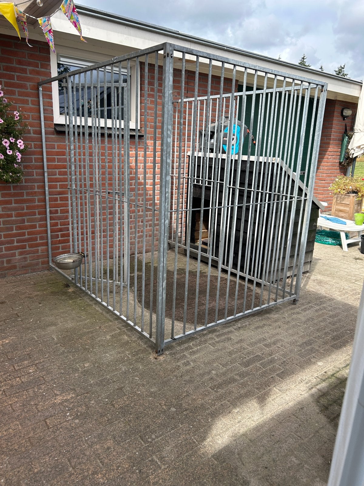 Hondenkennel met nachthok, ook ideaal voor schoonmoeder, Ophalen, Gebruikt