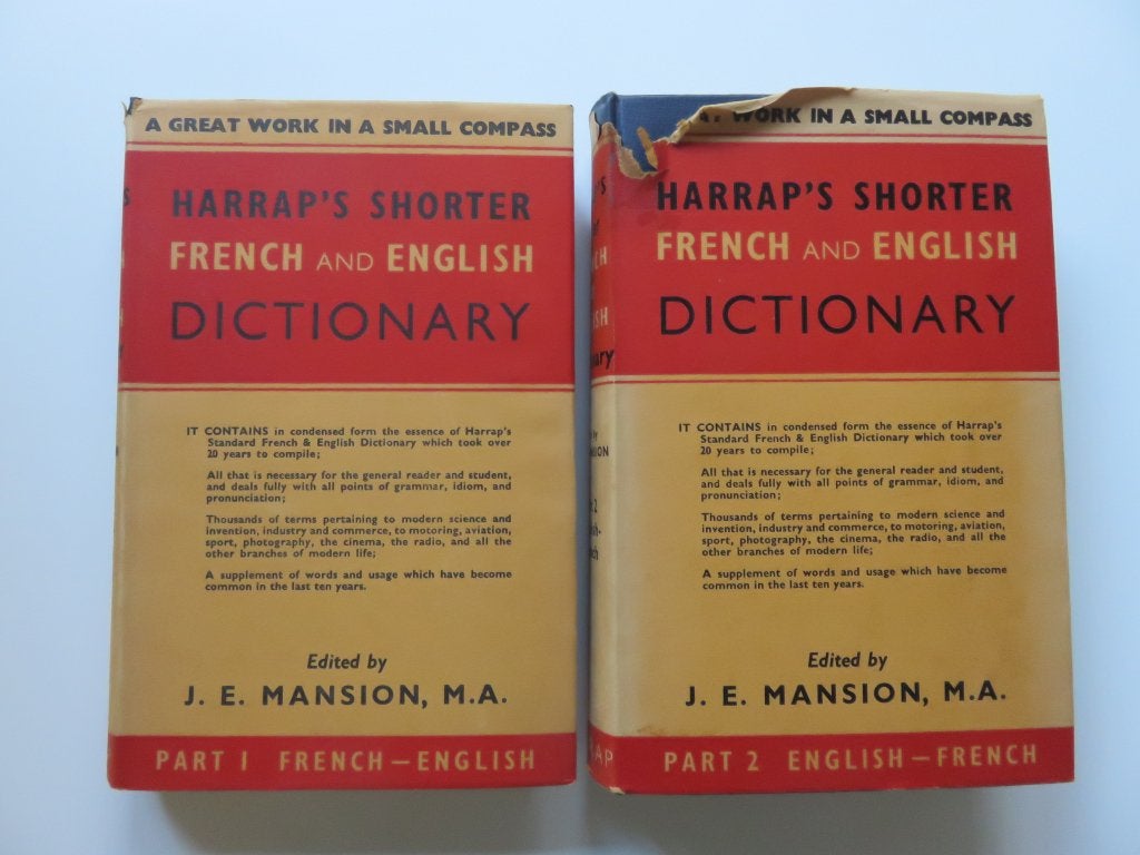 Harrap's shorter French and English Dictionary part 1 and 2, Gelezen, Frans, Overige uitgevers, Ophalen of Verzenden