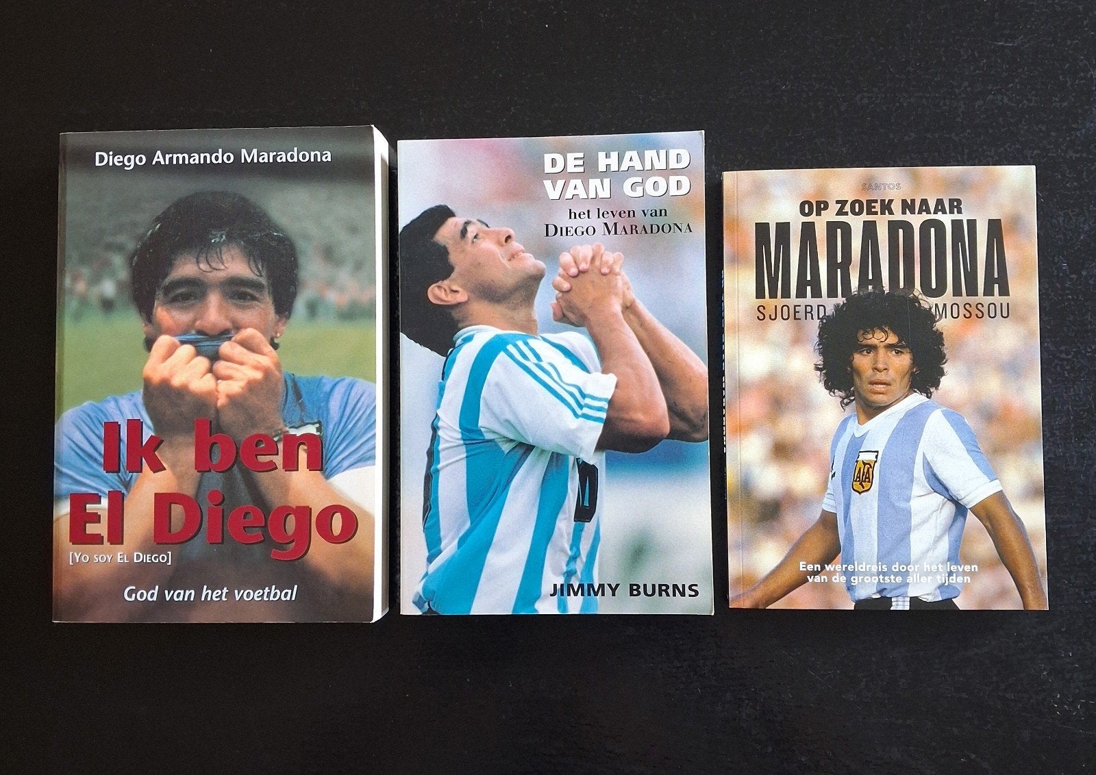 3- tal boeken over Maradona., Ophalen of Verzenden, Zo goed als nieuw, Boek of Tijdschrift