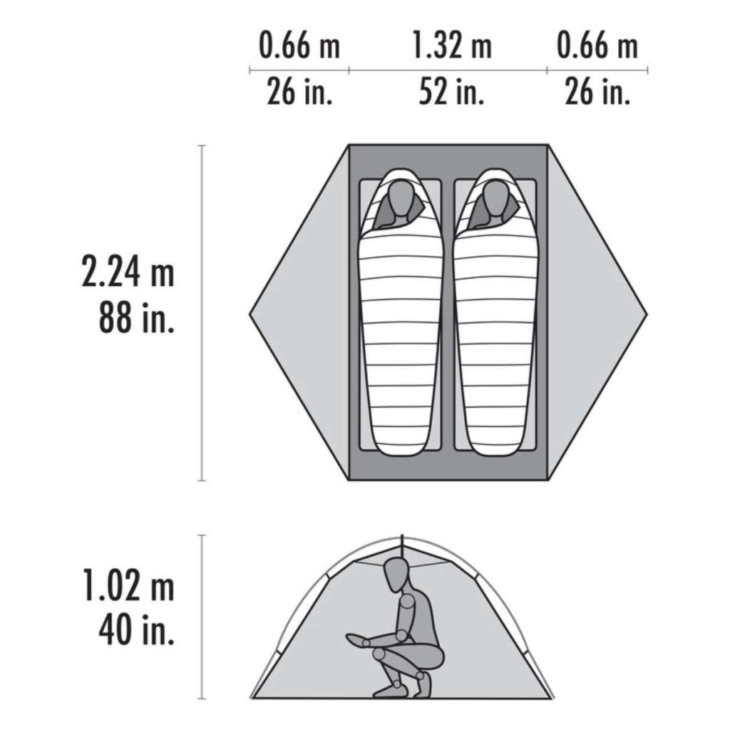 MSR Hubba Hubba HD 2 lichtgewicht trekkerstent Nieuw, Info@msrgear.com, Nieuw, Ophalen of Verzenden, MSR