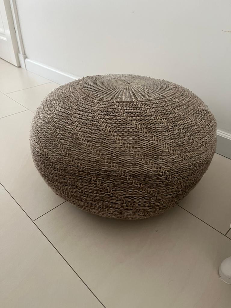 Ikea sandared poef, Huis en Inrichting, Ophalen, Zo goed als nieuw, Rond, Minder dan 50 cm