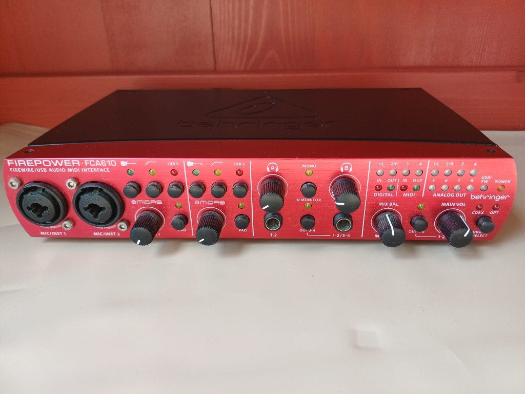 Behringer FCA610 compacte USB/FireWire audio-interface, Ophalen of Verzenden, Zo goed als nieuw