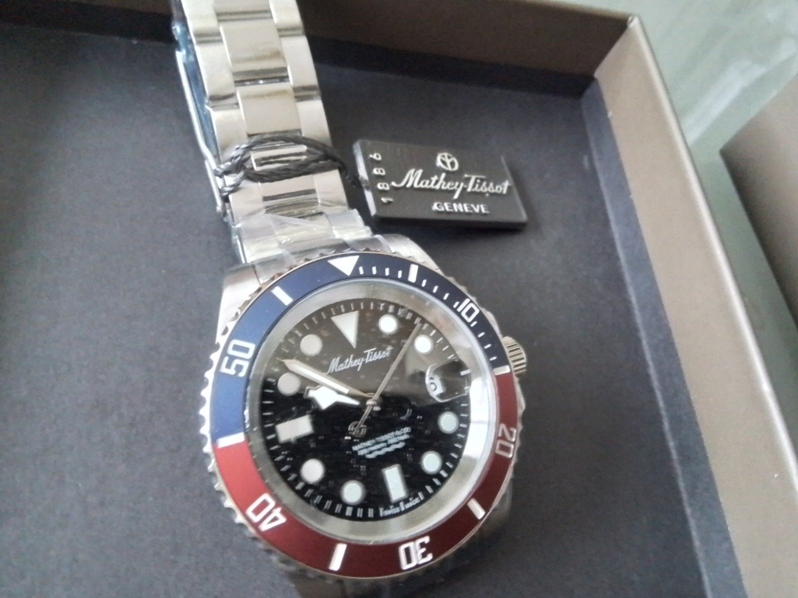 Nieuw Mathey-Tissot,  Mathey-Jumbo H 906AR. Quartz Horloge, Ophalen of Verzenden, Nieuw, Staal, Overige merken