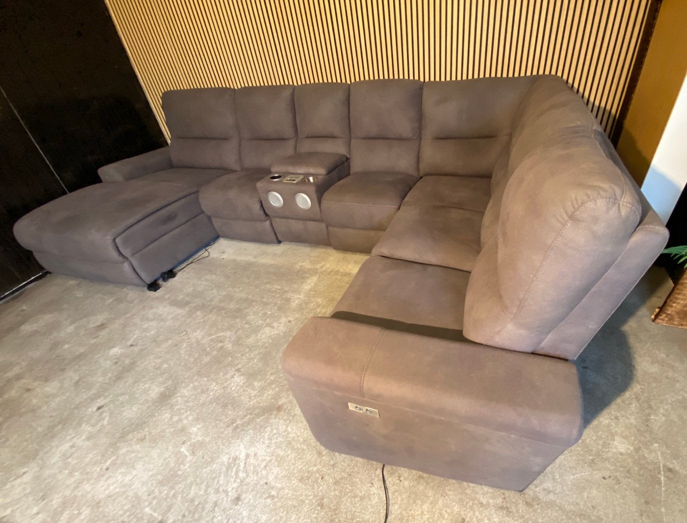 !!ACTIE!! LUXE U BANK MET VEEL OPTIES, Huis en Inrichting, Verzenden, Hoekbank, 300 cm of meer, Zo goed als nieuw