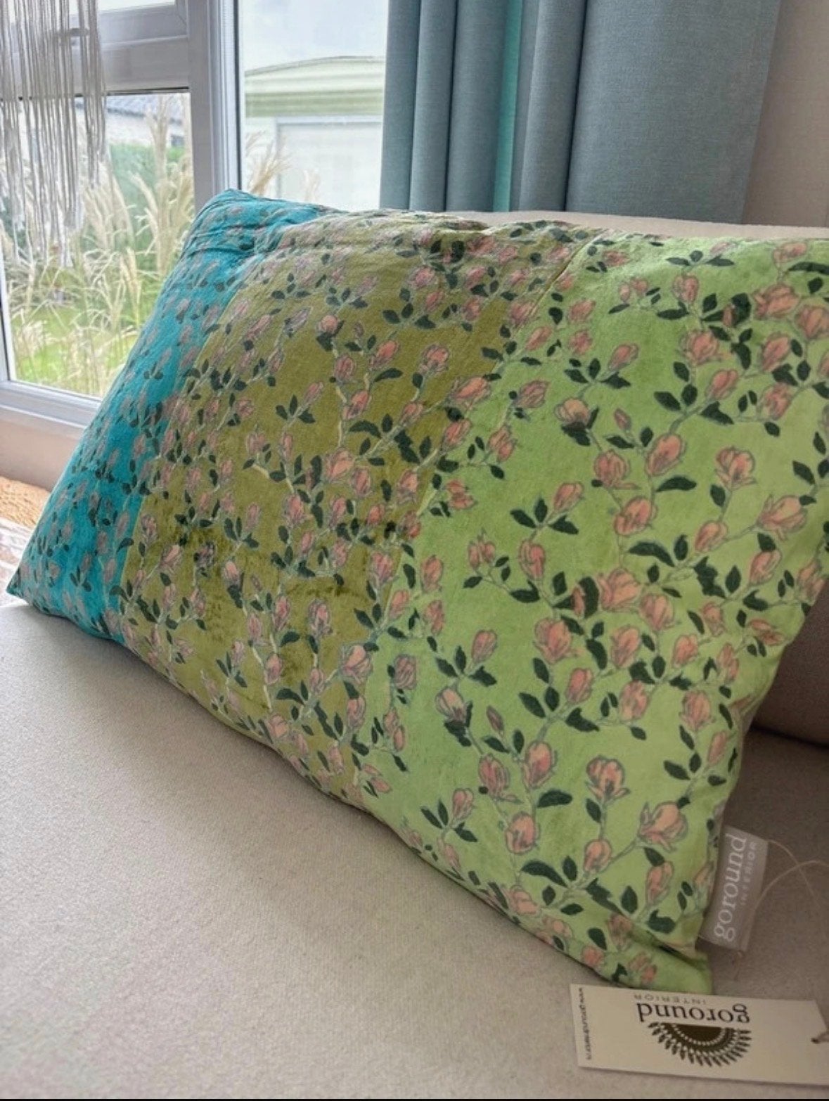 Goround Sierkussen met bloemenprint - Nieuw met kaartje, Overige merken, Meerkleurig, Met print, Nieuw
