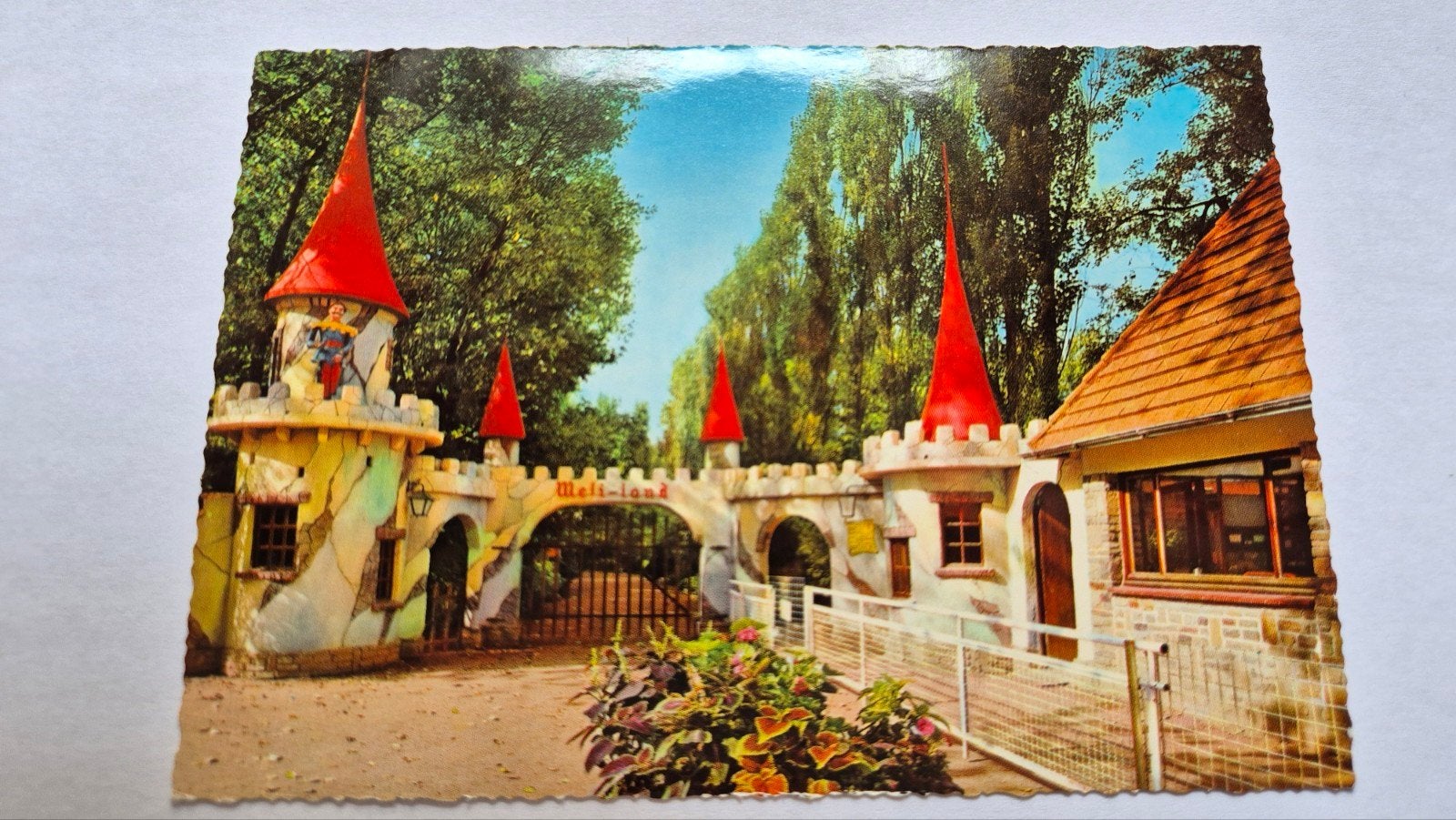 Ansichtkaart ingang sprookjestuin Meli Park De Panne, Ophalen of Verzenden, 1960 tot 1980, Ongelopen, Antwerpen