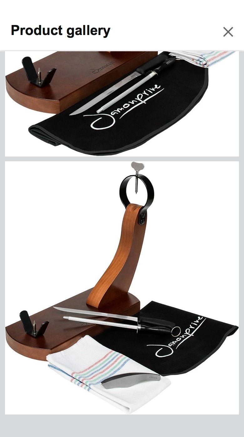 Jamonero hamhouder met mes en aanzetstaal, Ophalen, Overige typen, Hout, Nieuw