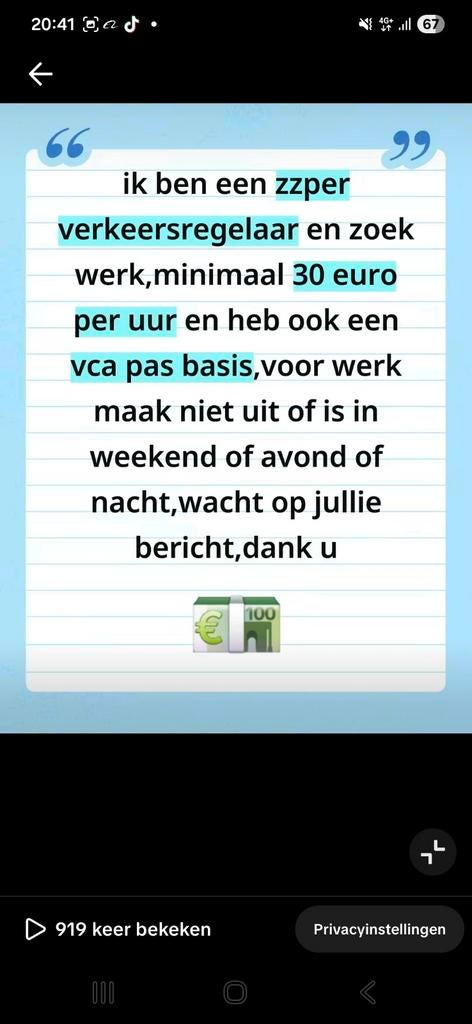 ZZPR VERKEERSREGELAAR, Vacatures, 33 - 40 uur, Overige vormen