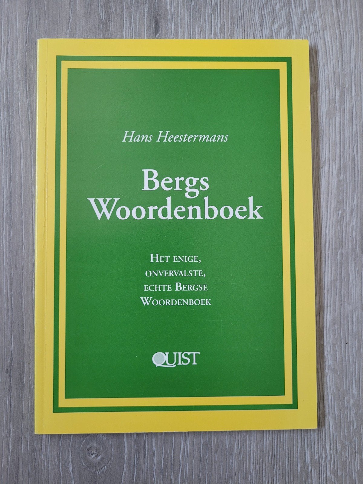 Bergs woordenboek, Ophalen, Nieuw