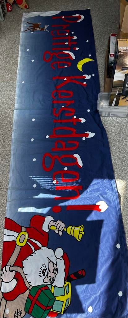 Groot formaat banner 3mx0.75m Prettige Kerstdagen zgan, Ophalen of Verzenden, Zo goed als nieuw