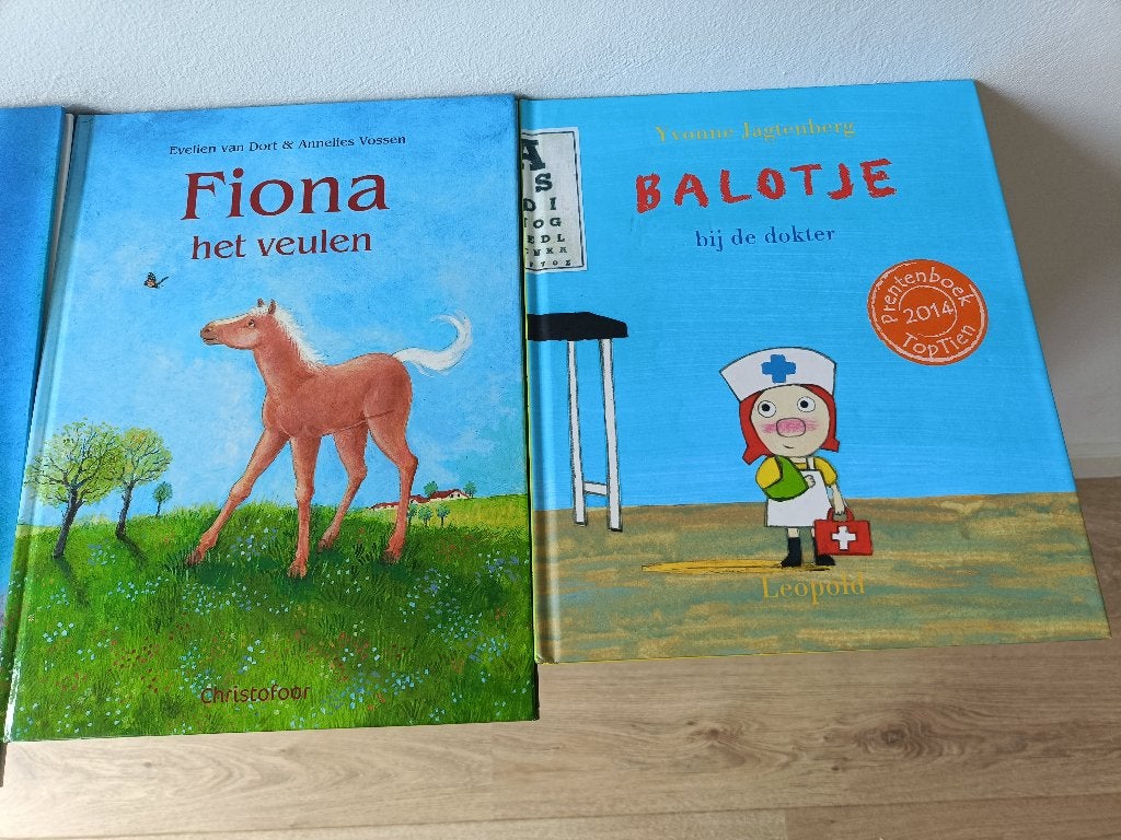 Kinderboeken: Fiona, Balotje, De drie rovers, De mooiste vis, Fictie algemeen, Diverse auteurs, Ophalen, Gelezen