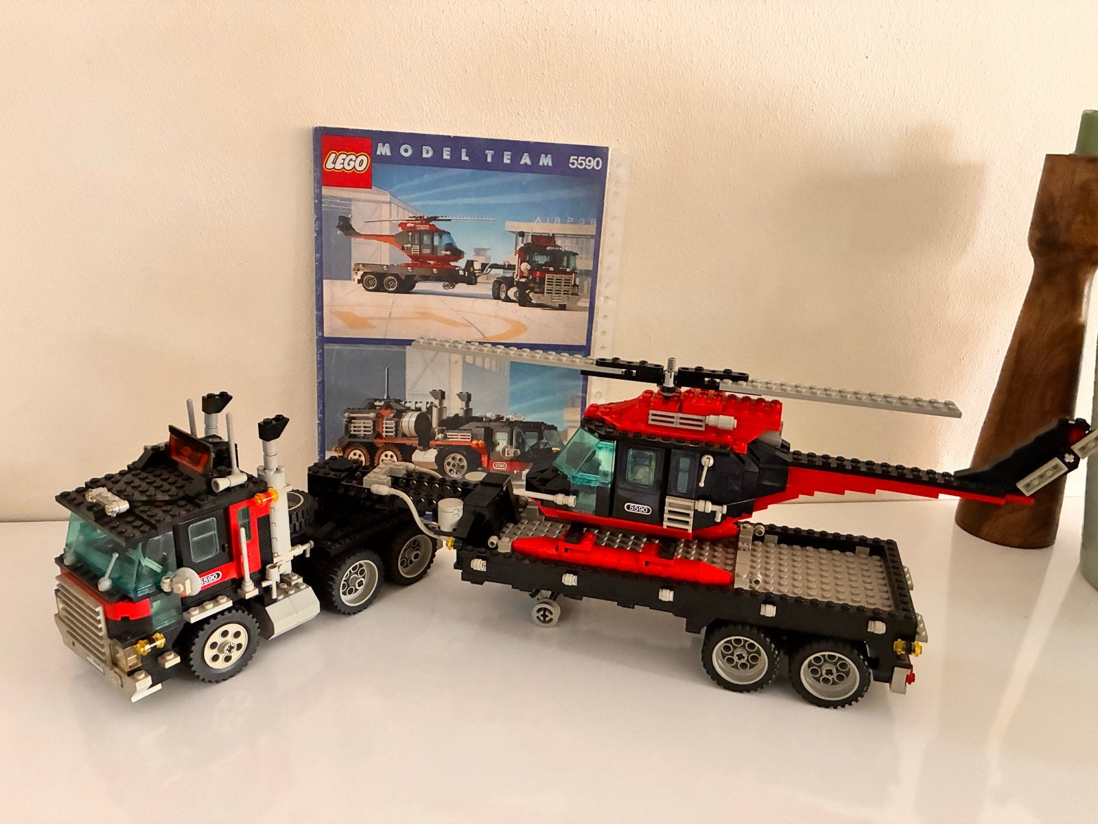 Lego Model Team 5590 Vrachtwagen met Helikopter, Ophalen of Verzenden, Gebruikt, Overige merken