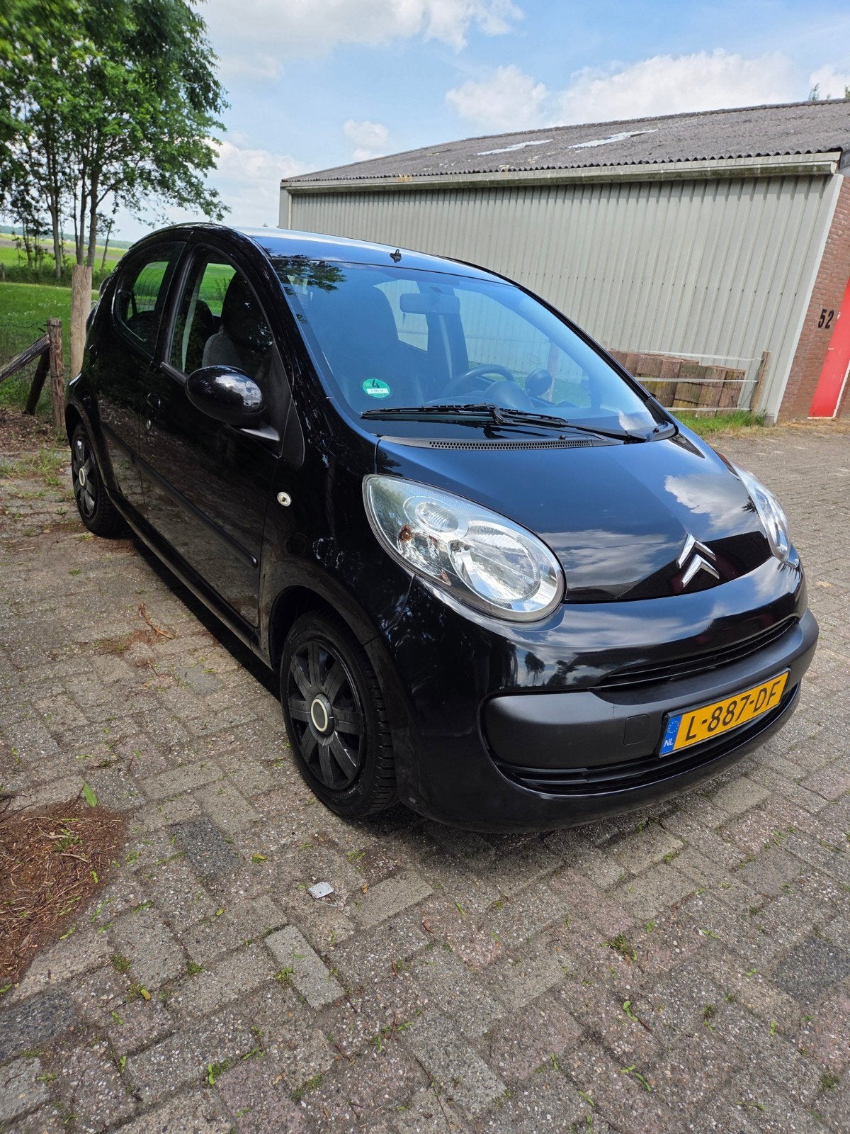 Citroën C1 1.0 5-DRS Sensodrive 2008 Zwart, Auto's, Citroën, Elektrische ramen, Zwart, 4 stoelen, Particulier