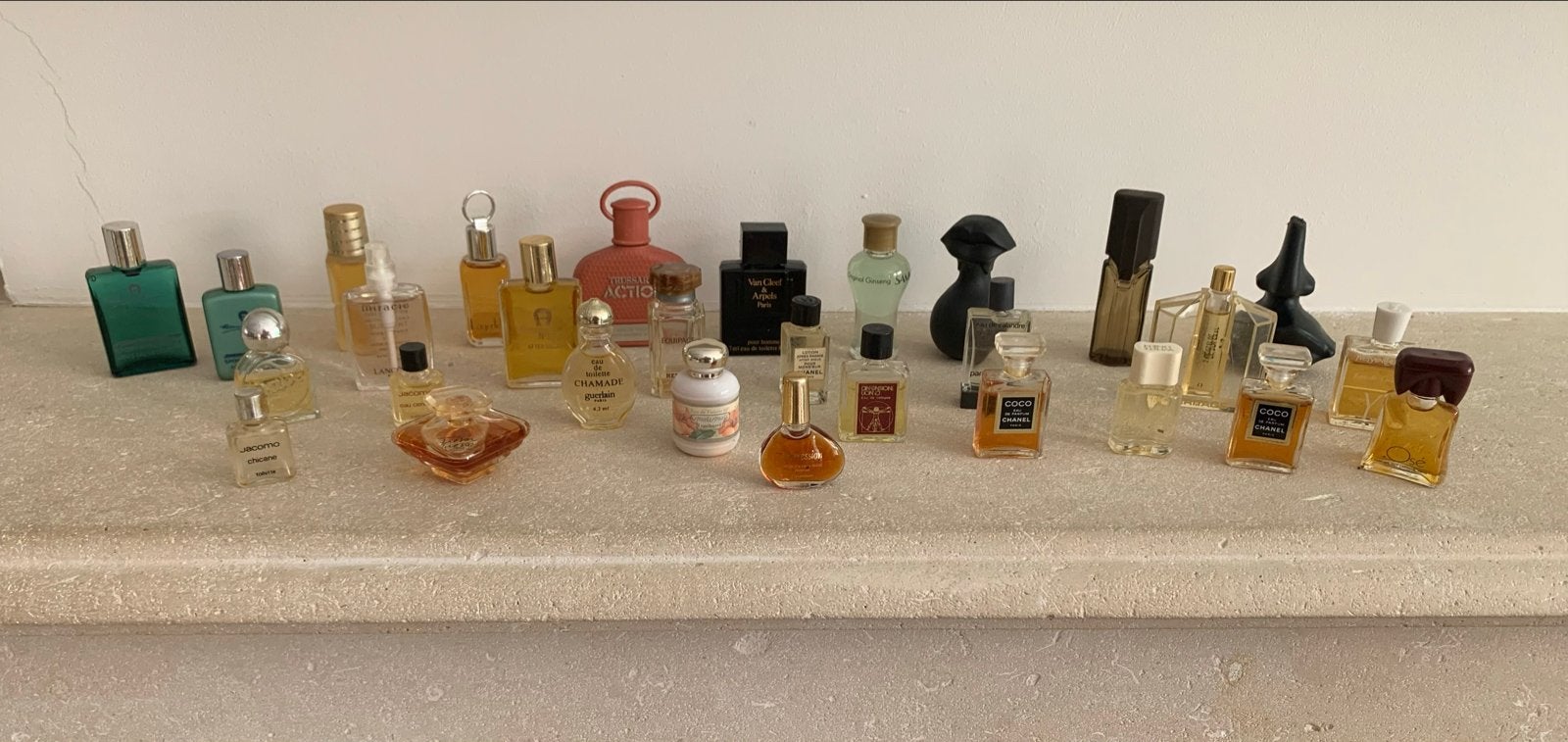 Vintage Miniatuur Parfumflesjes Collectie - 25 Stuks, Ophalen of Verzenden, Gebruikt