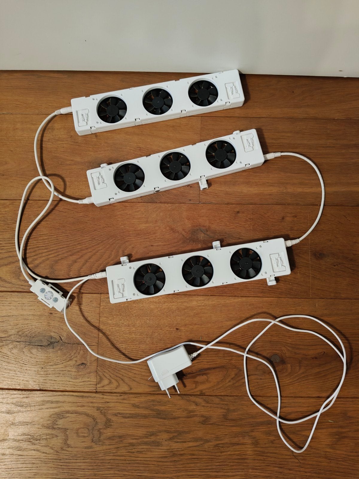SpeedComfort radiatorventilatoren set van 3 compleet, Doe-het-zelf en Verbouw, Verwarming en Radiatoren, Gebruikt, Radiator, Minder dan 200 watt