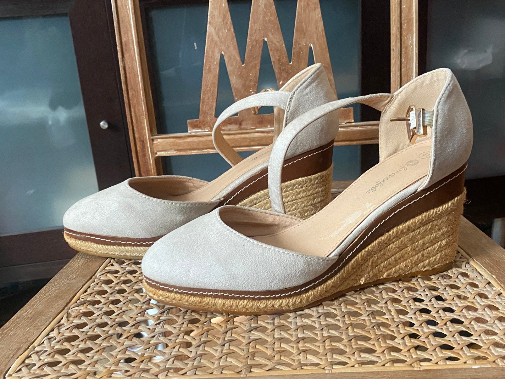 Witte espadrilles maar 41, Wit, Ophalen of Verzenden, Zo goed als nieuw, Espadrilles of Moccasins
