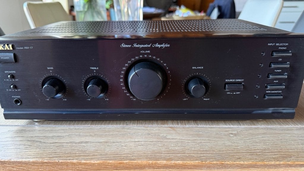 Akai AM-17 Stereo Geïntegreerde Amplifier Versterker, Ophalen, Gebruikt, Minder dan 60 watt, Overige merken