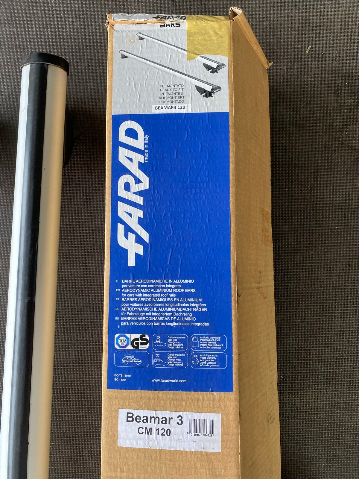 Farad Beamar 3 CM 120 Aerodynamische Dakdragers — BMW, Ophalen of Verzenden, Nieuw