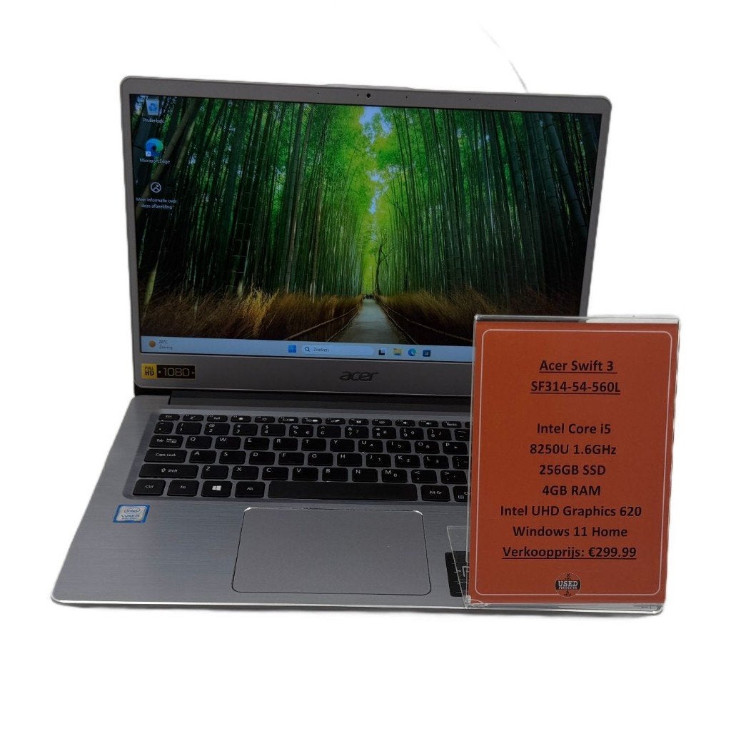 Acer Swift 3 Laptop | i5-8250U 256GB 5GB Windows 11, Computers en Software, Windows Laptops, 256 GB, 2 tot 3 Ghz, Qwerty, Dordrecht@usedproducts.nl