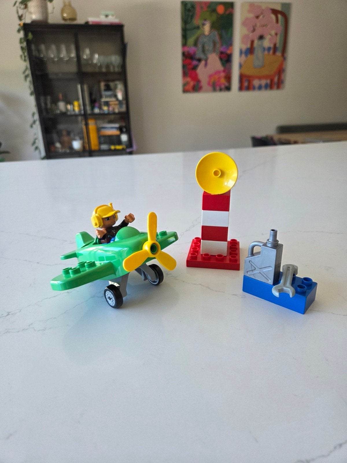 Lego Duplo 10808 Klein Vliegtuig met Piloot en Accessoires, Ophalen of Verzenden
