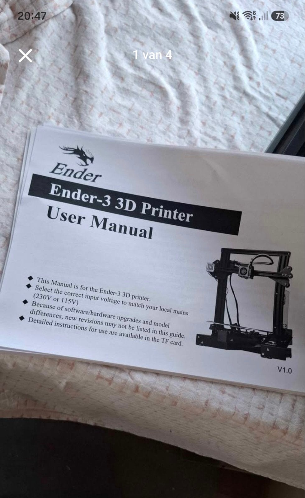 Ender-3 3D Printer - Zo goed als nieuw, Ophalen, Zo goed als nieuw, Ender, Filament