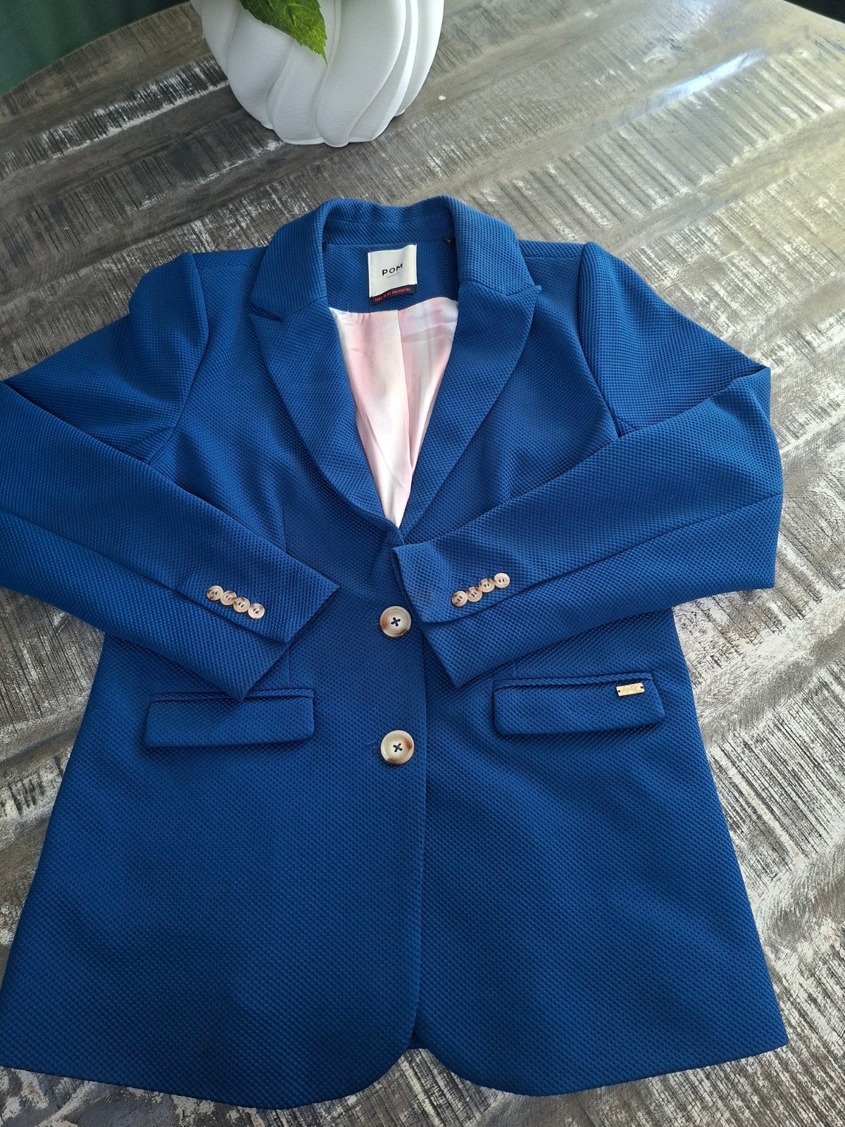 POM Amsterdam Jasje - Maat 38, Kleding | Dames, Maat 38/40 (M), POM Amsterdam, Blauw, Ophalen of Verzenden