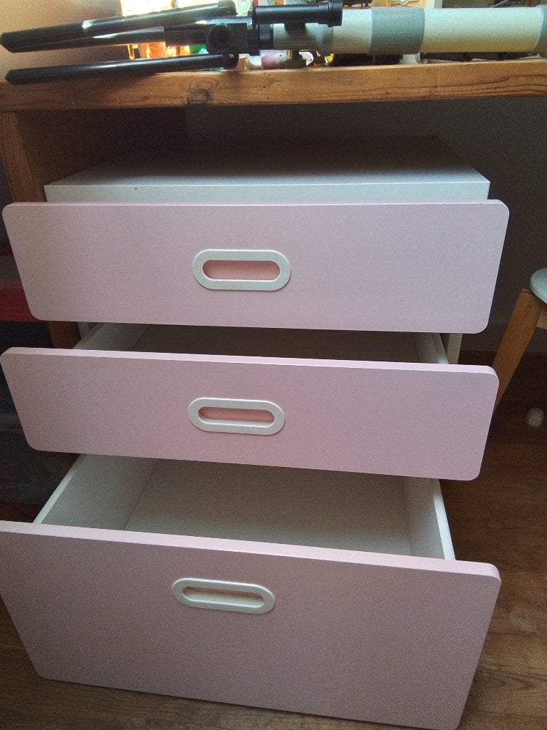 Ladeblok diep roze, Gebruikt, 50 tot 70 cm, Ophalen, Minder dan 90 cm
